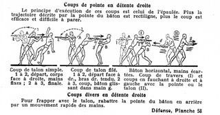 Bton de combat, par Georges Hbert